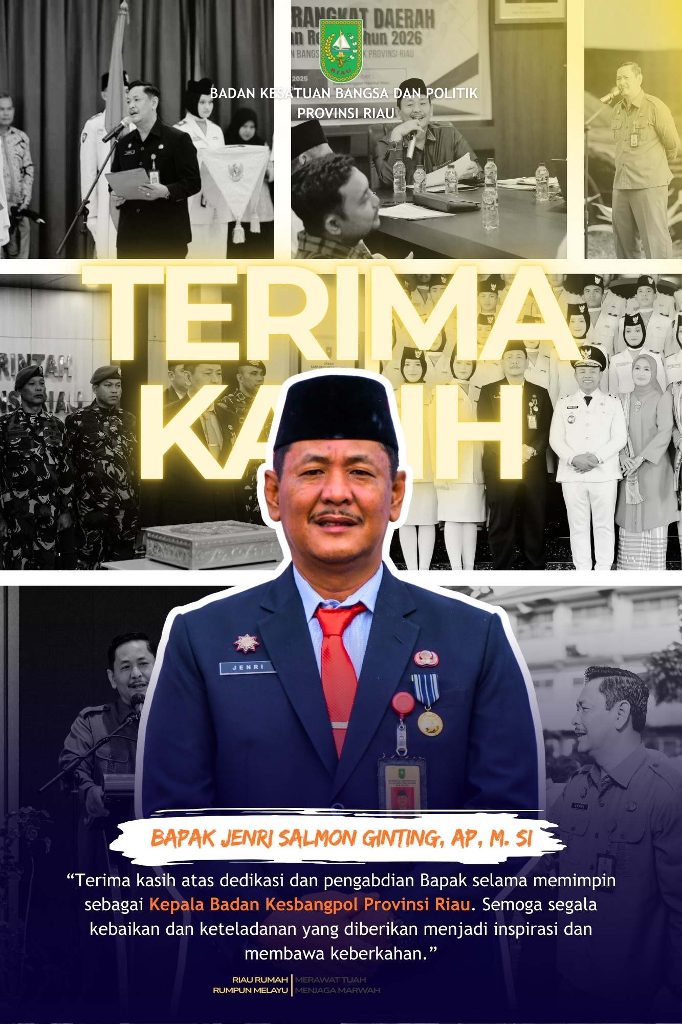terima kasih pak jenri salmon ginting